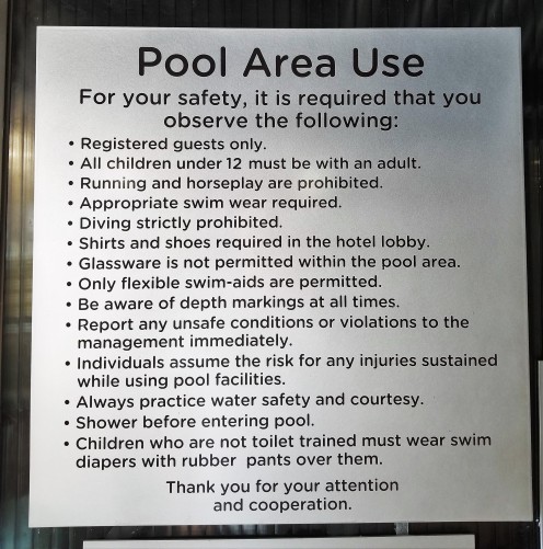 Chicago_Hotel Pool_Rules